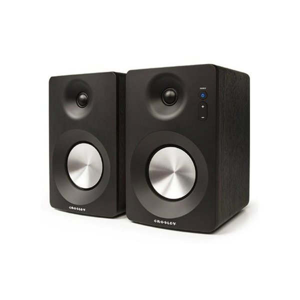 Crosley Crosley S100A-BK C-Series Bluetooth Enabled Powered Speakers - Black S100A-BK